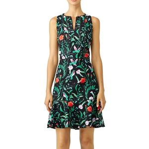 Kate Spade Hummingbird Jardin Tile Jacquard Dress